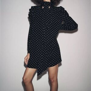 Black Polka Dot Dress- Zara